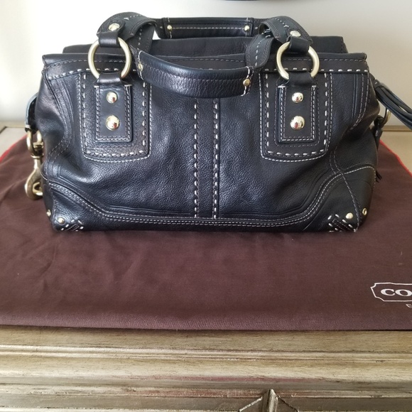 Coach Andrea Leather Satchel - Picture 3 of 4